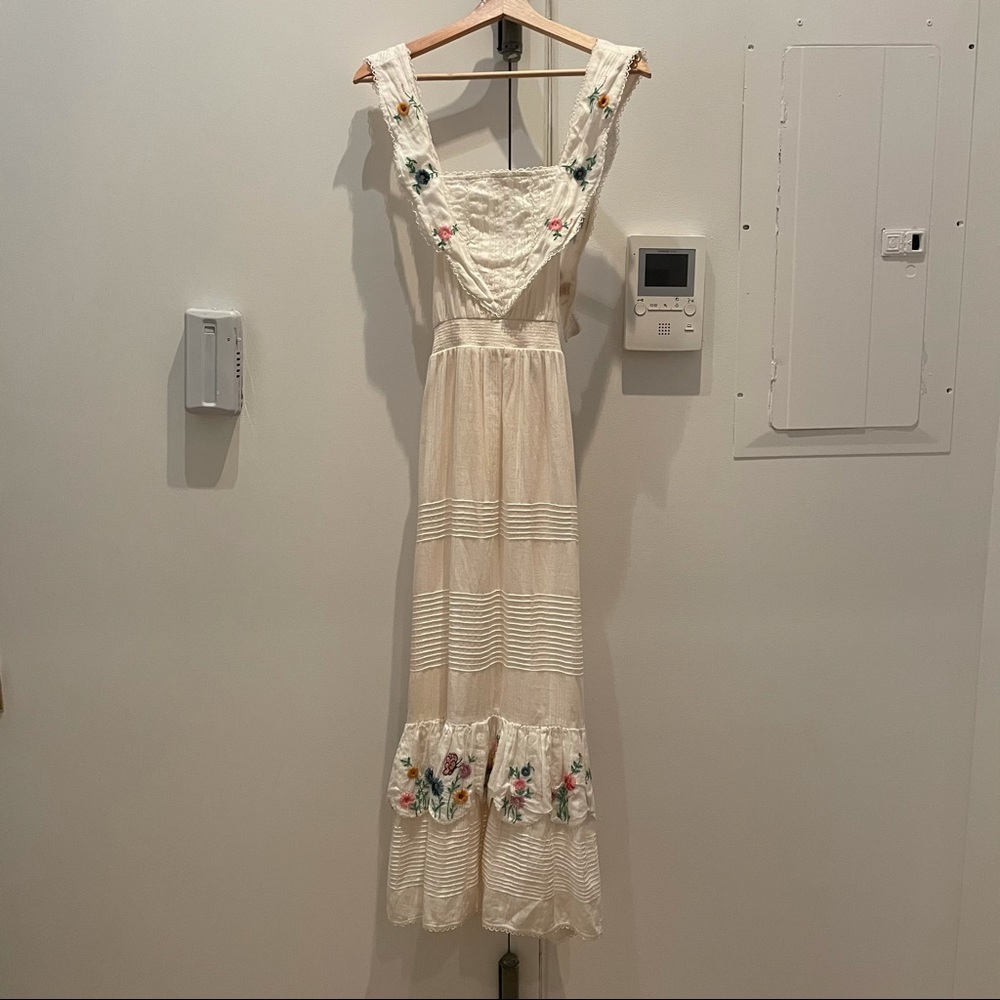 LOVESHACKFANCY floral midi dress
